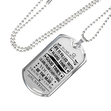 Father and Son Necklace Jewelry Love Dad Christmas Gifts, Birthday Gift Ideas fo